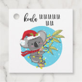 leuke koala-kerstkaart bij la Australia Bedankjes Labels (Voorkant)
