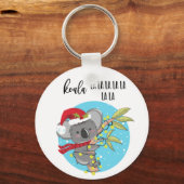 leuke koala-kerstkaart bij la Australia Sleutelhanger (Voorkant)