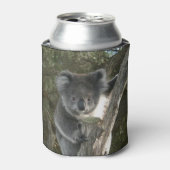 Leuke Koala Klimmen Een Boomboom Koelbox Blikjeskoeler (Blikje Voorkant)