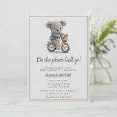 Leuke Koala Plaatsen Hij zal gaan Baby shower Kaart (Staand voorkant)