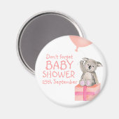Leuke koala vergeet baby showers magneet niet (Voorkant / Achterkant)