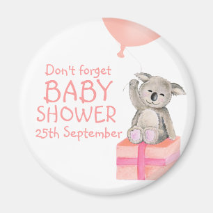 Leuke koala vergeet baby showers magneet niet