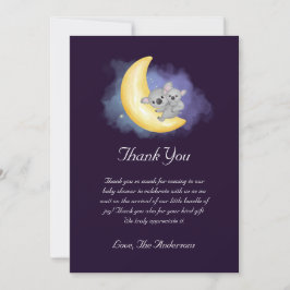 Leuke Koalas Baby shower bedankje Bedankkaart