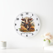 Leuke koe liefhebbers keuken grote klok (Huis)