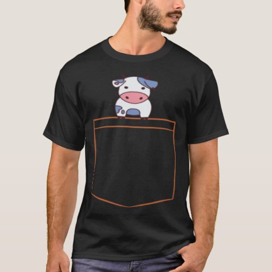 Leuke Koe Pocket Pullover Hoodie (Voorkant)