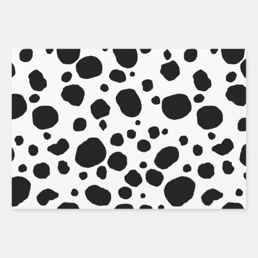 Leuke Koe Print Westerne vlekken Patroon Inpakpapier Vel (Voorkant)