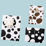Leuke Koe Print Westerne vlekken Patroon Inpakpapier Vel<br><div class="desc">Leuke en moderne Westerne stijl koe print spot pattern.</div>