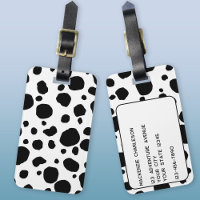 Leuke Koe Print Zwart en Wit Gepersonaliseerd