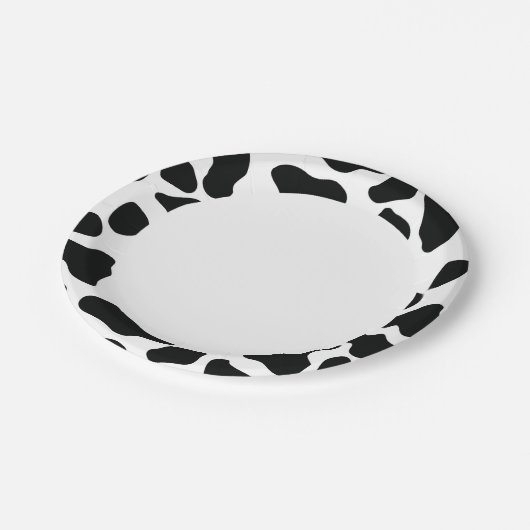 Leuke Koeienhuid Verjaardag Papieren Bordje (Gekanteld)