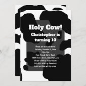 Leuke Koeienprint Persoonlijke Heilige Koe Kinderv Kaart (Voorkant / Achterkant)