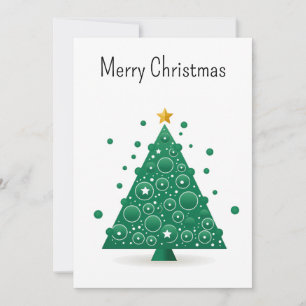 Leuke Koele Comic Minimalistische Moderne Kerstboo Feestdagenkaart