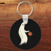 Leuke koele geest dribbelende Sketll - Halloween S Sleutelhanger (Voorkant)