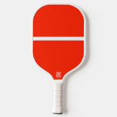 Leuke Koele Levensechte Krachtige Oranje Kleur Pop Pickleball Paddle (Achterkant)