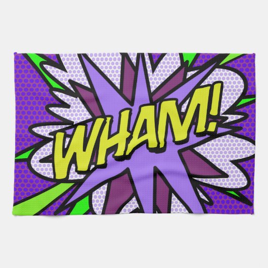 Leuke Koele Moderne WHAM Stripboek Theedoek (Horizontaal)