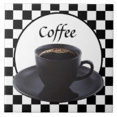 Leuke koffie keuken decor keramische tegel tegeltje (Voorkant)