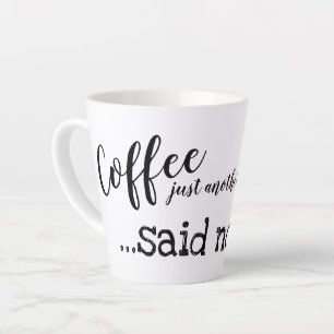 Leuke koffie verslaafde Elegant Latte Mok