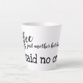 Leuke koffie verslaafde Elegant Latte Mok (Voorkant)