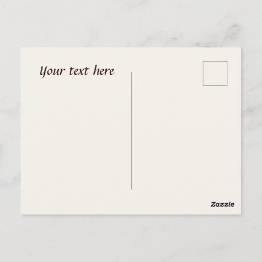 Leuke koffiezaak bedankt of leveranciers  briefkaart (Achterkant)