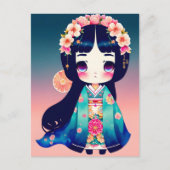 Leuke Kokeshi Doll, Postcrossing Briefkaart (Voorkant)