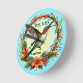Leuke kolibrie oma ronde klok (Hoek)