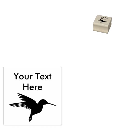 Leuke kolibrie rubberen stempels (Gestempeld)