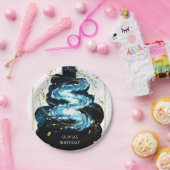 Leuke komeet ruimte verjaardag papieren bordje (Feest)