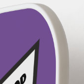 Leuke komische stijl callout speech bubble pickleball paddle (Links Detail)