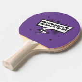 Leuke komische stijl callout speech bubble tafeltennisbatje (Voorkant Gekanteld)