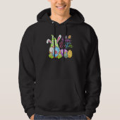 Leuke konijn Gnomie Spring Gnome Pasen Ei Jacht Hoodie (Voorkant)