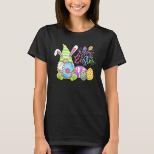 Leuke konijn Gnomie Spring Gnome Pasen Ei Jacht T-shirt