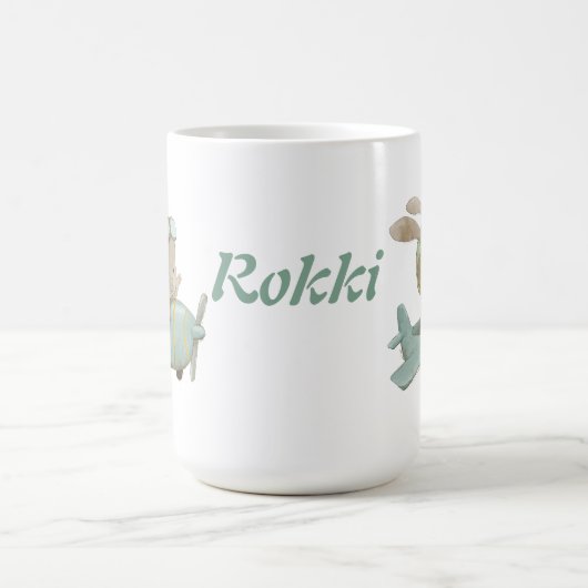 Leuke konijnenpiloot in een helm koffiemok (Center)