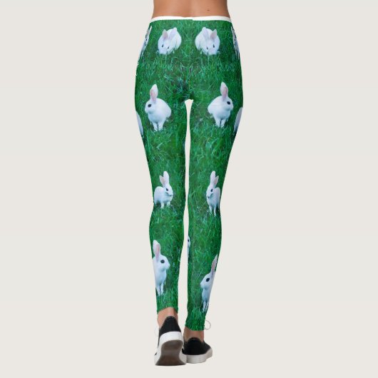 Leuke konijntje dierlijke Humor Leggings (Achterkant)