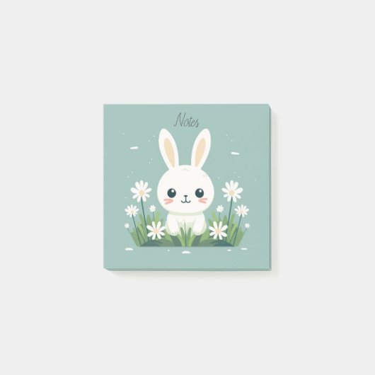 Leuke konijntje plakkerige noten post-it® notes (Voorkant)