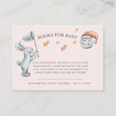 Leuke konijntje sterren regenboog luier rafel informatiekaartje (Voorkant)