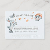 Leuke konijntje sterren regenboog luier rafel informatiekaartje (Voorkant)