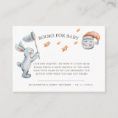 Leuke konijntje sterren regenboog luier rafel informatiekaartje (Voorkant)