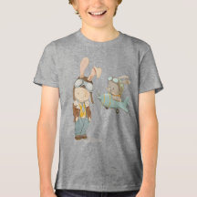 Leuke konijntjes in een pilotenhelm