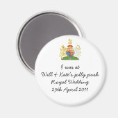 Leuke koninklijke bruiloft souvenir magneet (Voorkant / Achterkant)