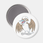 Leuke Kookaburra lachende Cartoon Magneet (Voorkant / Achterkant)