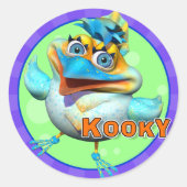 Leuke Kooky Bird Stickers (Voorkant)