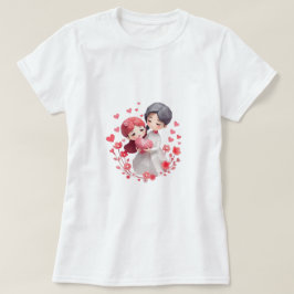 Leuke koppels Gelukkig Valentijnsdag cadeau T-shirt