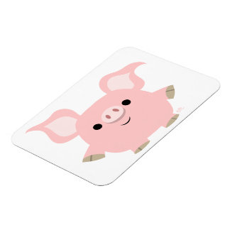 Leuke Korte Cartoon Varken Flexibele Magneet