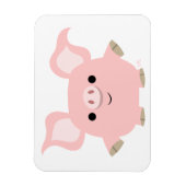 Leuke Korte Cartoon Varken Flexibele Magneet (Verticaal)