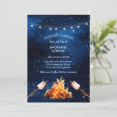 Leuke kosmische achtertuin vreugdevuur kaart (Staand voorkant)