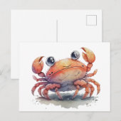 Leuke krab Briefkaart (Voorkant / Achterkant)