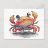 Leuke krab Briefkaart (Voorkant)