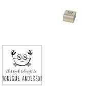 Leuke krab | Handgeschreven Dit boek behoort tot d Rubberstempel (Gestempeld)