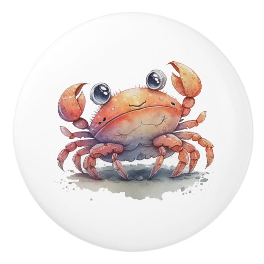 Leuke krab keramische knop (Voorkant)
