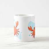 Leuke krab. Onderwaterwereld. Oceaanleven Koffiemok (Center)