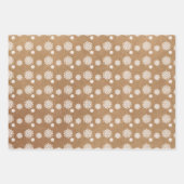 Leuke Kraft sneeuwvlok kerstjingle helemaal Inpakpapier Vel (Voorkant 3)